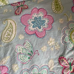 PBK Pottery Barn Kids Samantha Paisley Full Queen Duvet W/ pillowcase
